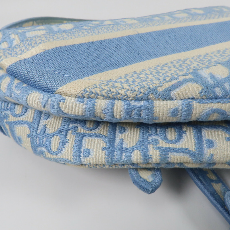 Dior 帆布Saddle Bag金扣肩背袋-7