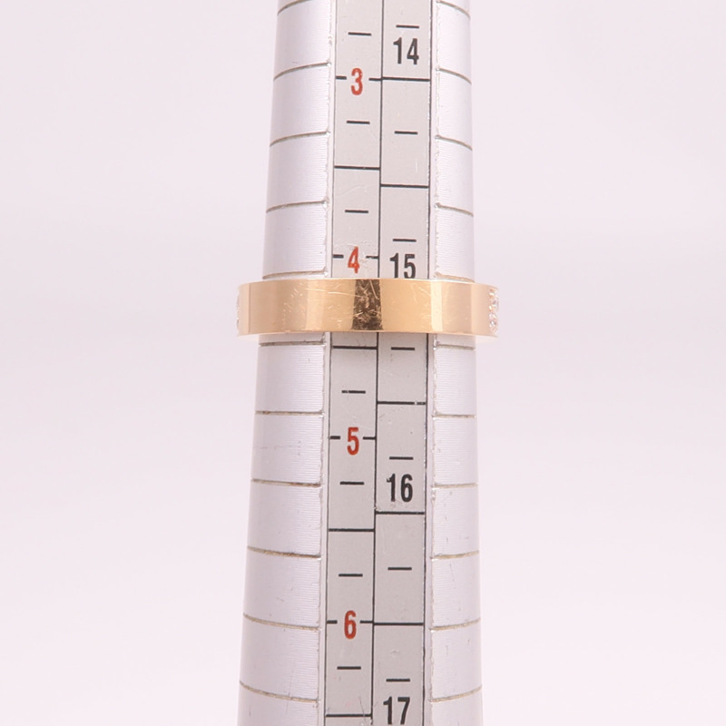 Chaumet 18K玫瑰金Liens Evidence Ring鑽石戒指Chaumet#47/US#4.25-6