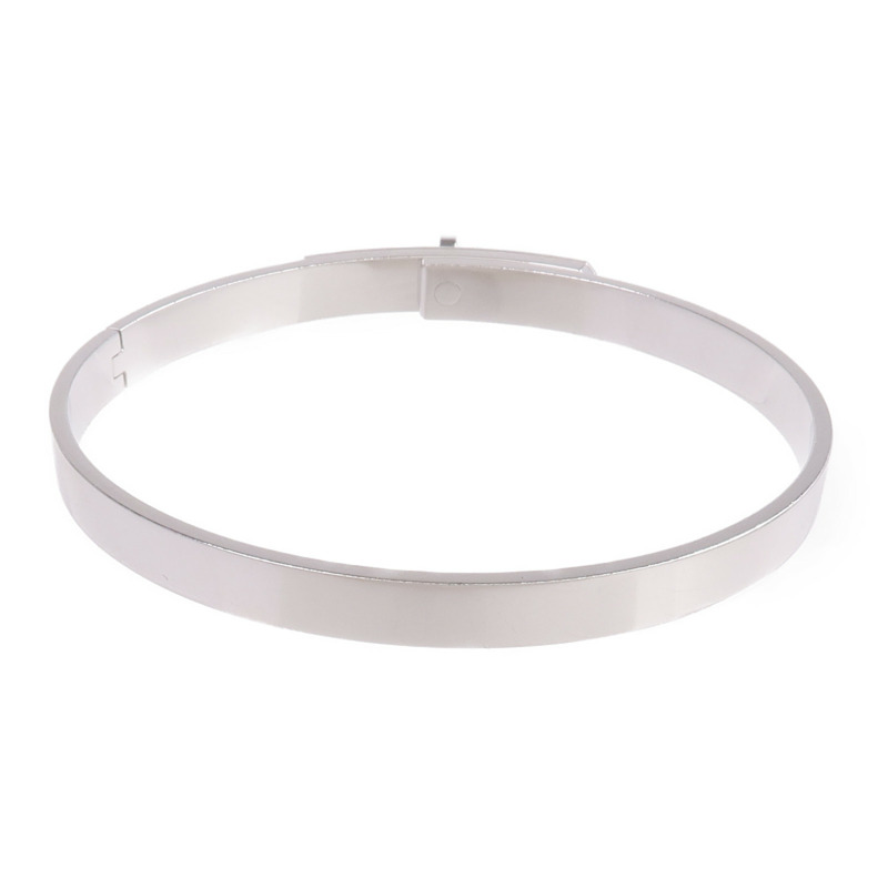 HERMES 18K白金Kelly Bracelet Small Model鑽石手鐲-2