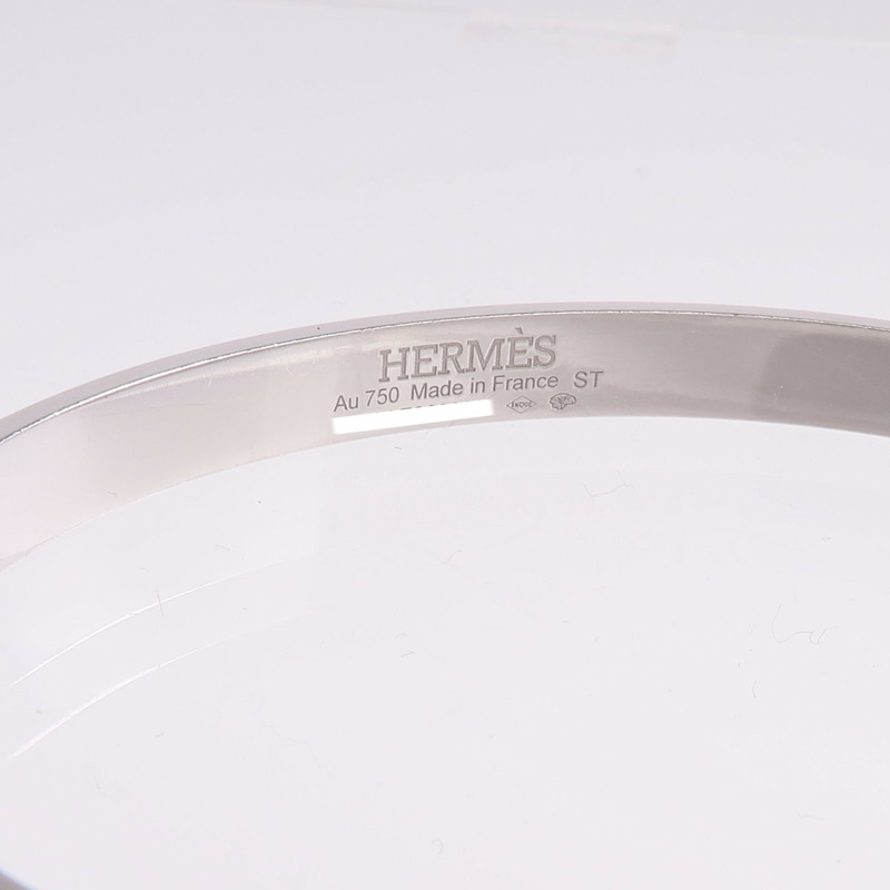 HERMES 18K白金Kelly Bracelet Small Model鑽石手鐲-4