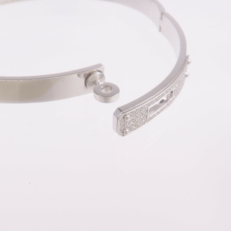 HERMES 18K白金Kelly Bracelet Small Model鑽石手鐲-6