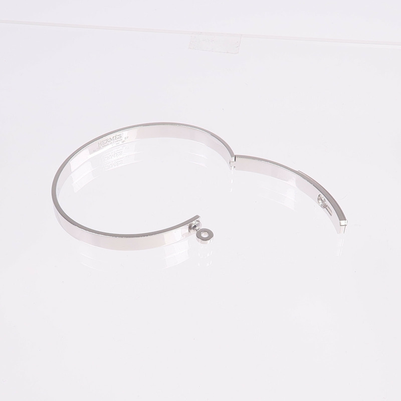 HERMES 18K白金Kelly Bracelet Small Model鑽石手鐲-7