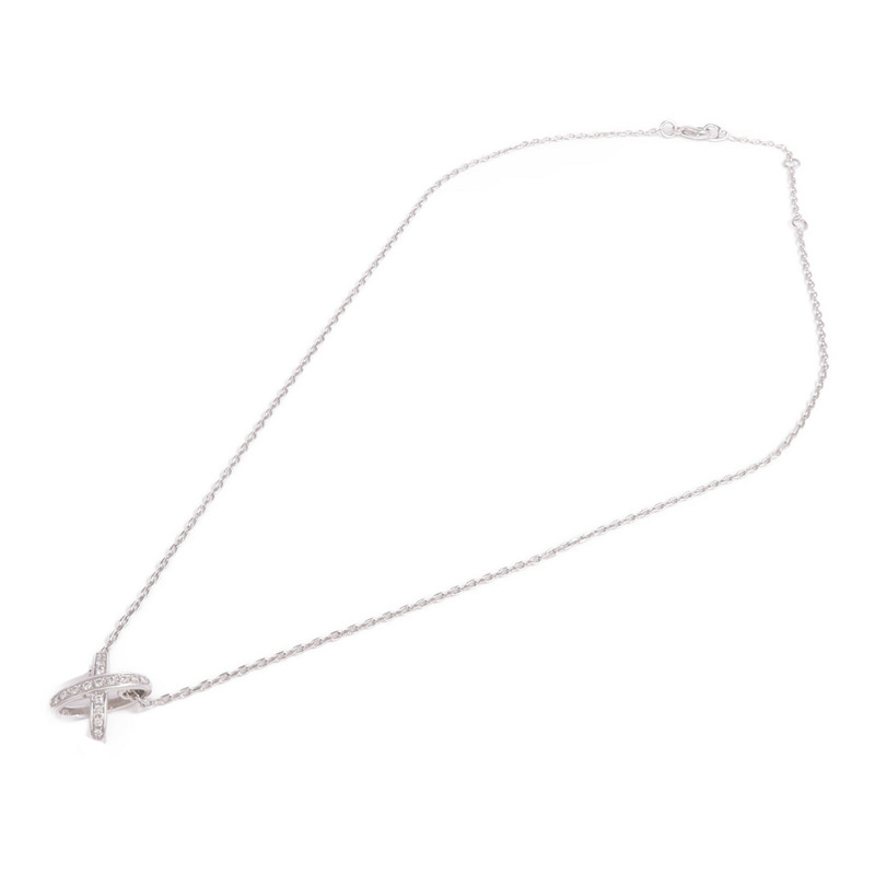 Chaumet 18K白金Jeux De Liens Necklace鑽石項鍊-3