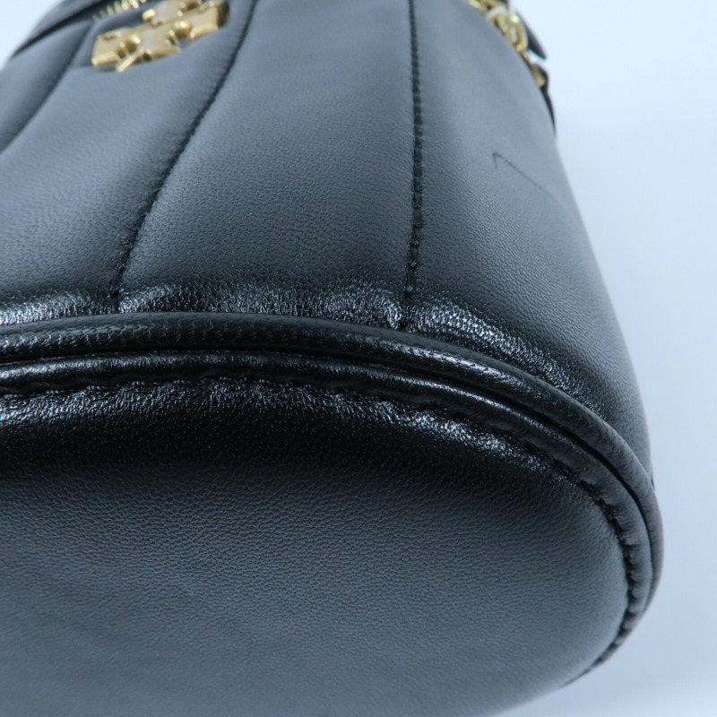 Tory Burch 羊皮皮革Kira Vanity Case金扣鏈帶手挽肩背兩用袋-6