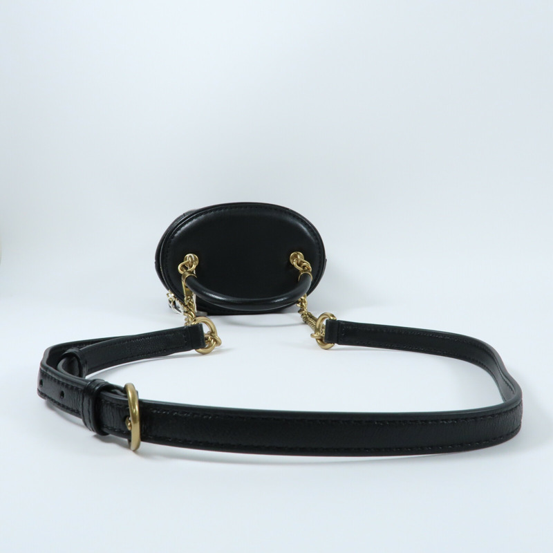 Tory Burch 羊皮皮革Kira Vanity Case金扣鏈帶手挽肩背兩用袋-9