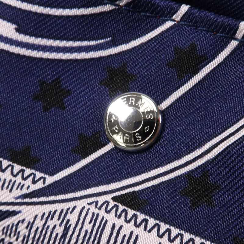 HERMES 【Hermes Fair】絲質Bag In Bag銀扣手拿包-5