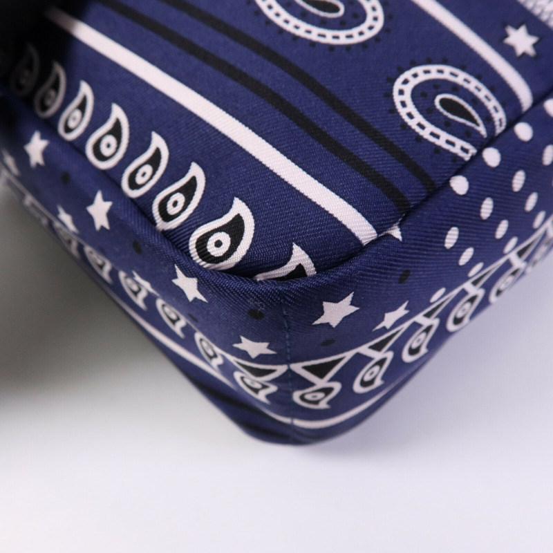 HERMES 【Hermes Fair】絲質Bag In Bag銀扣手拿包-10