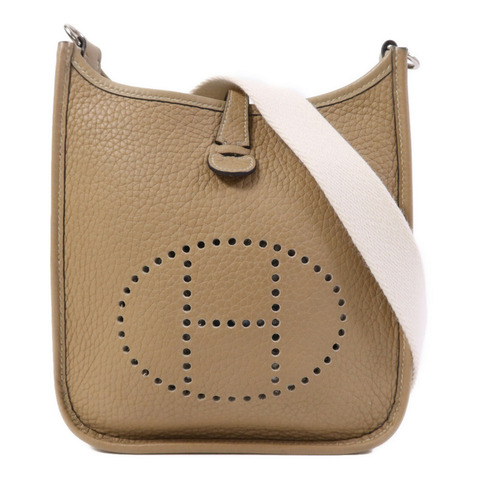 HERMES Clemence皮革Evelyne TPM銀扣肩背袋