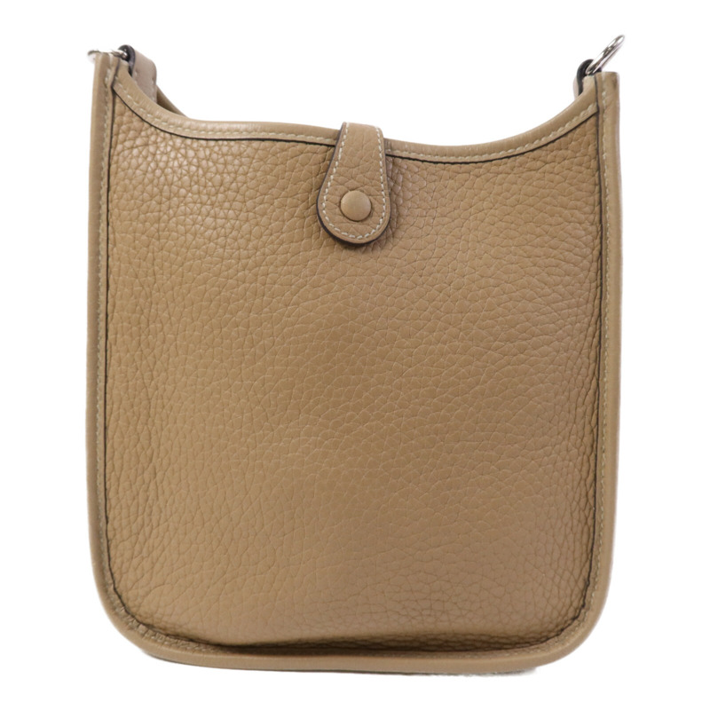 HERMES Clemence皮革Evelyne TPM銀扣肩背袋-1