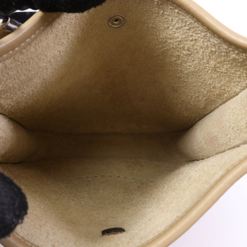 HERMES Clemence皮革Evelyne TPM銀扣肩背袋-4