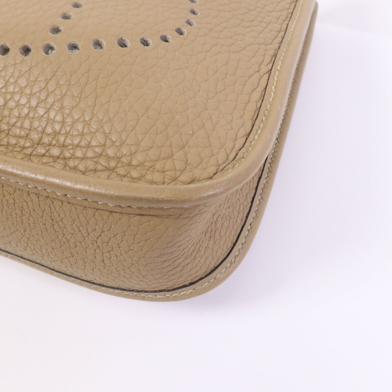 HERMES Clemence皮革Evelyne TPM銀扣肩背袋-10