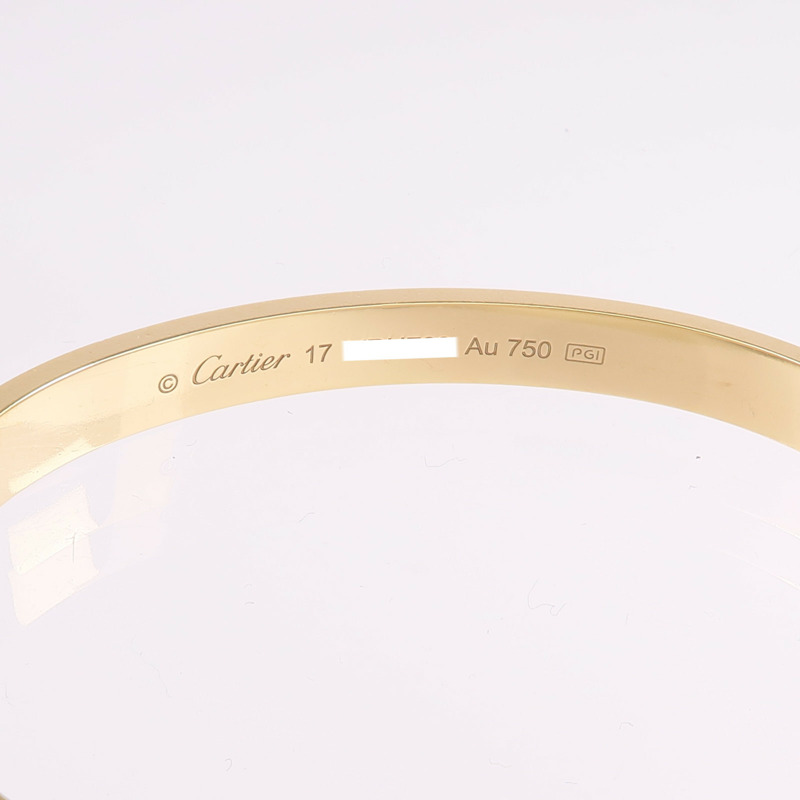 CARTIER 18K黃金Love Bracelet手鐲-4