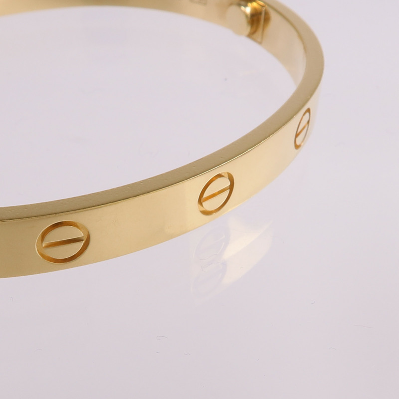 CARTIER 18K黃金Love Bracelet手鐲-7