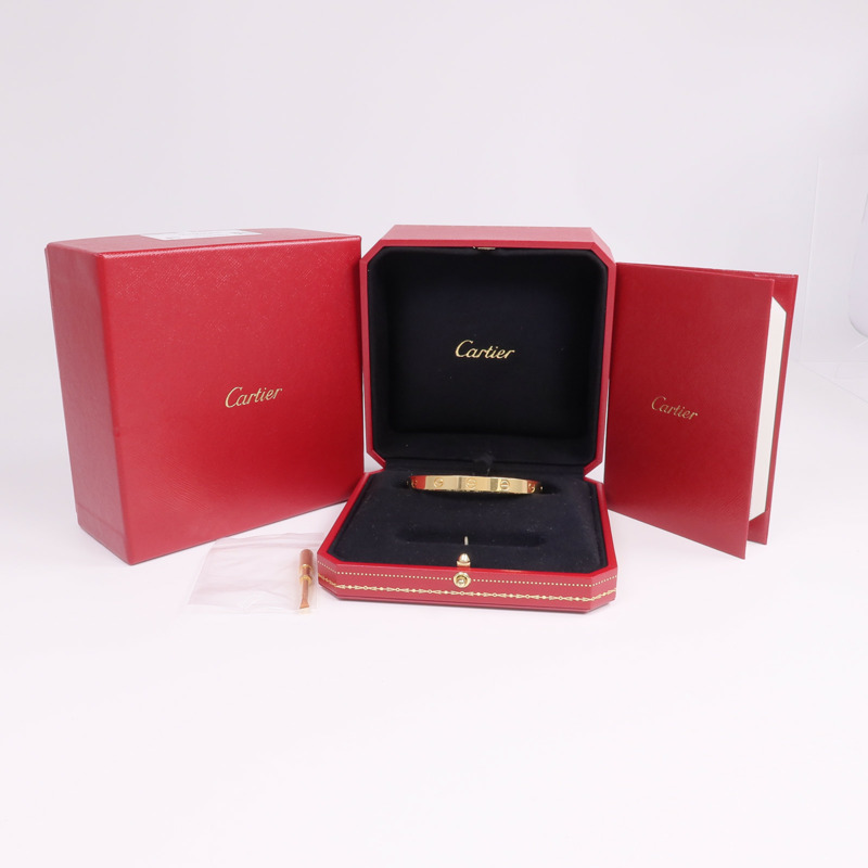 CARTIER 18K黃金Love Bracelet手鐲-8