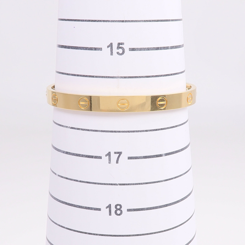 CARTIER 18K黃金Love Bracelet手鐲-9