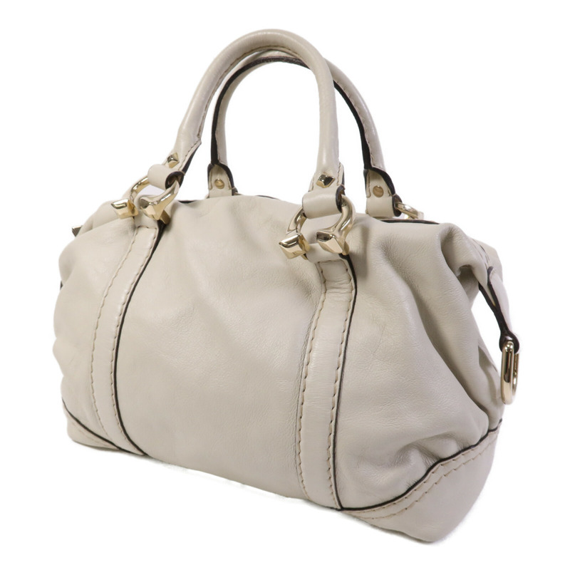 GUCCI 牛皮皮革Boston Bag金扣手挽袋-2