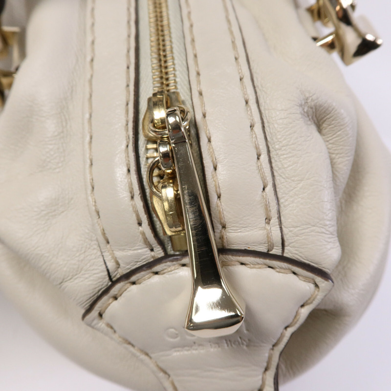 GUCCI 牛皮皮革Boston Bag金扣手挽袋-6