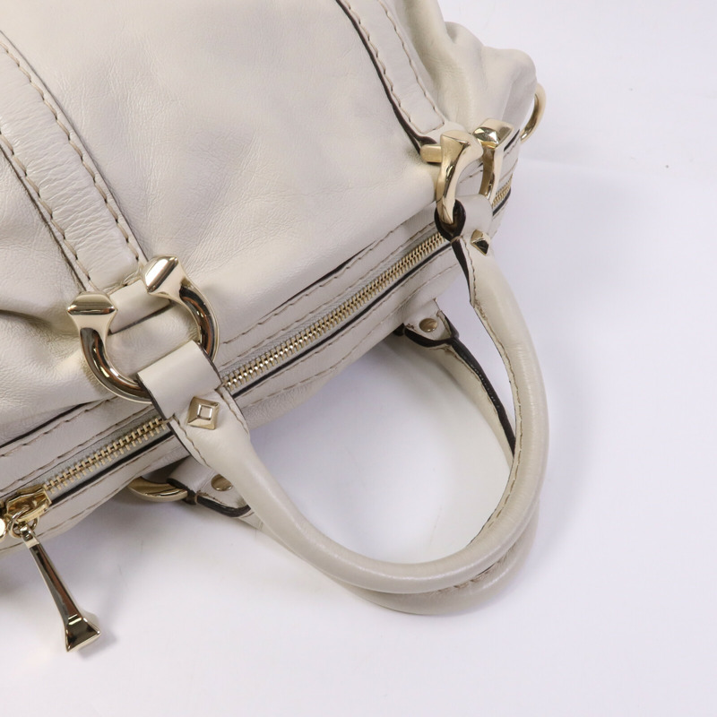 GUCCI 牛皮皮革Boston Bag金扣手挽袋-8