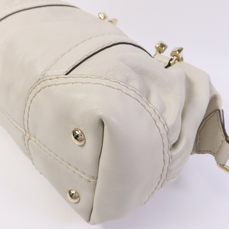 GUCCI 牛皮皮革Boston Bag金扣手挽袋-9