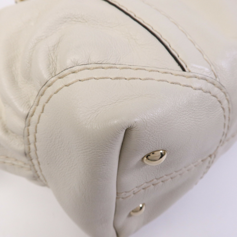 GUCCI 牛皮皮革Boston Bag金扣手挽袋-10