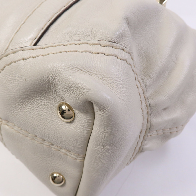 GUCCI 牛皮皮革Boston Bag金扣手挽袋-11