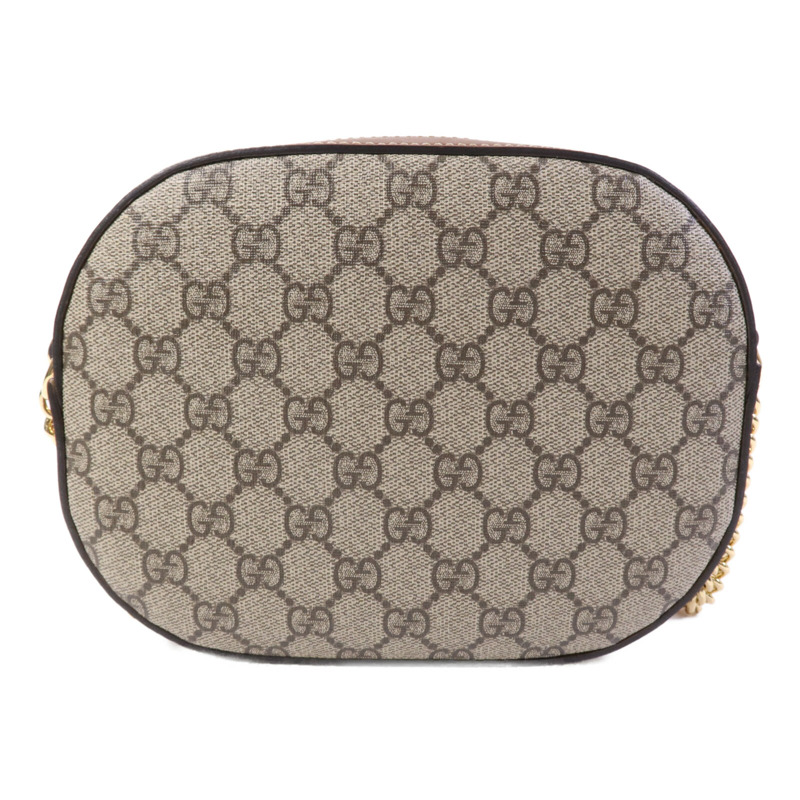 GUCCI 塗層帆布Shoulder Bag金扣肩背袋-1