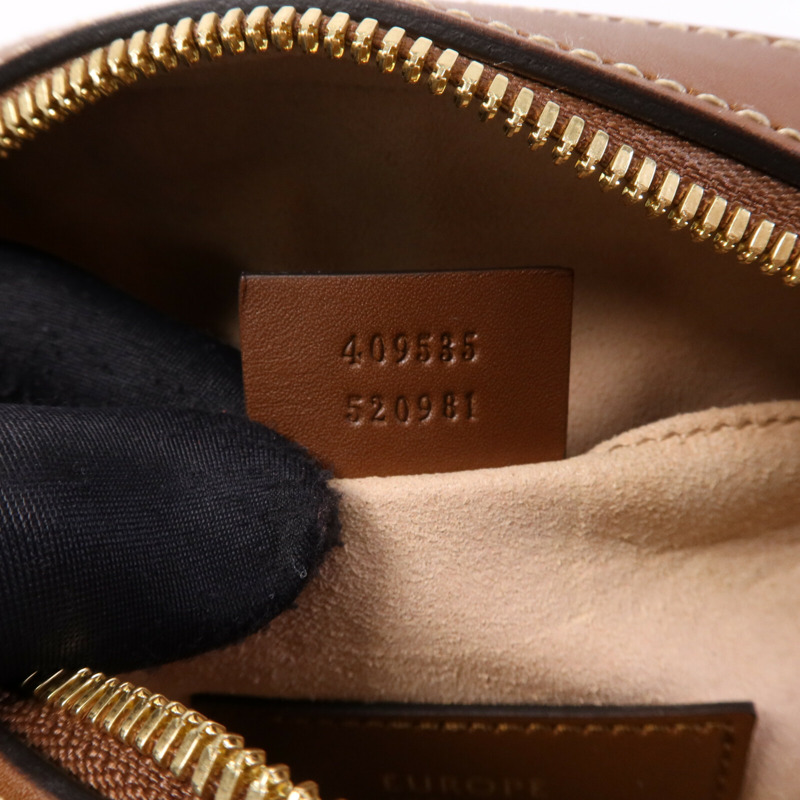 GUCCI 塗層帆布Shoulder Bag金扣肩背袋-7