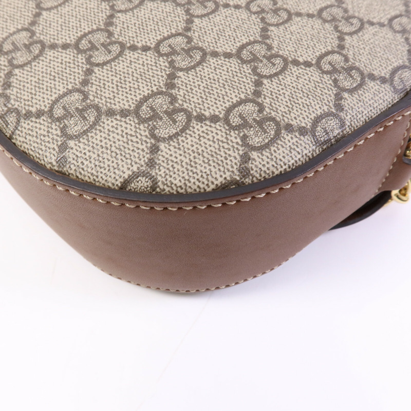 GUCCI 塗層帆布Shoulder Bag金扣肩背袋-12