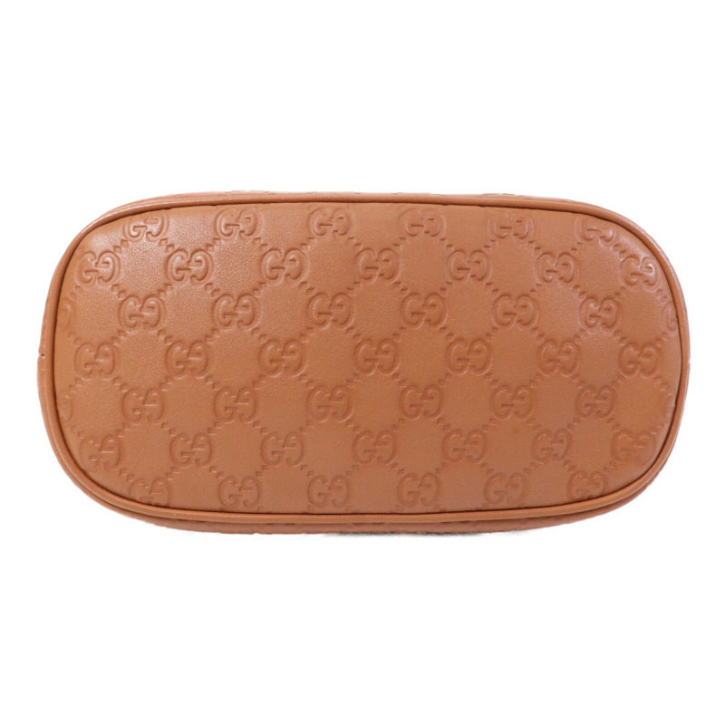 GUCCI 牛皮皮革Shoulder Bag銀扣肩背袋-3