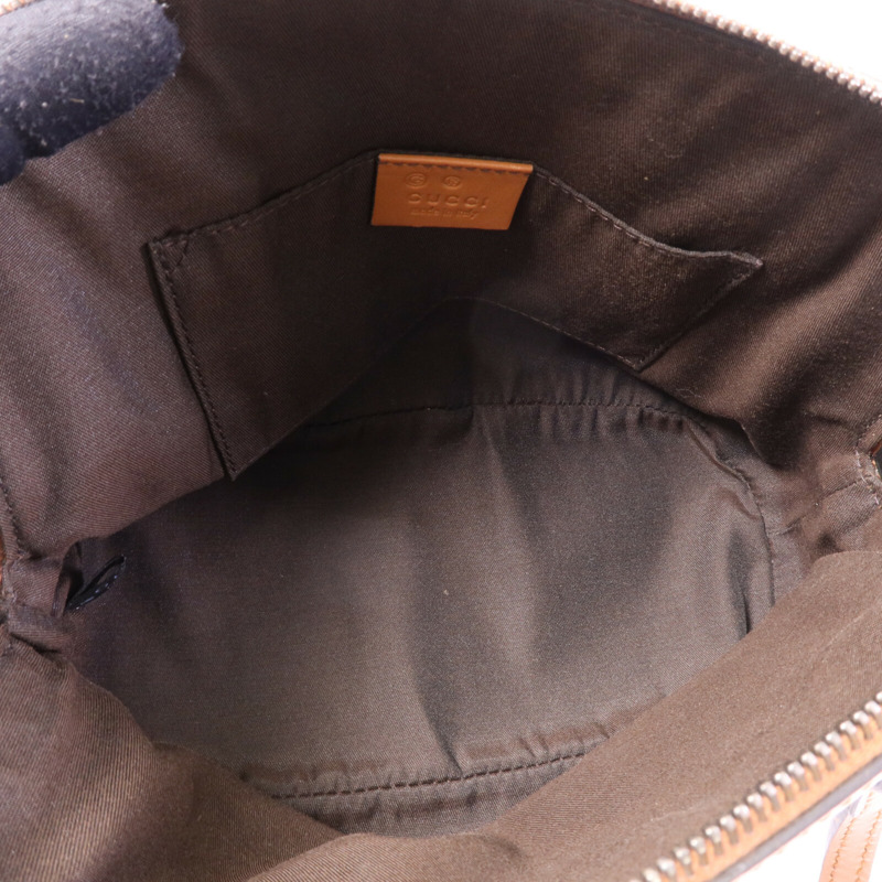 GUCCI 牛皮皮革Shoulder Bag銀扣肩背袋-4