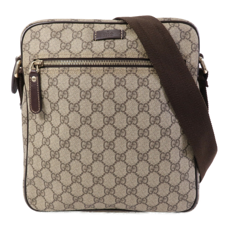 GUCCI 塗層帆布Shoulder Bag金扣肩背袋-0