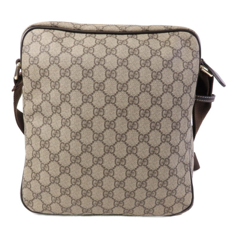GUCCI 塗層帆布Shoulder Bag金扣肩背袋-1