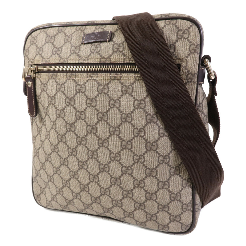 GUCCI 塗層帆布Shoulder Bag金扣肩背袋-2