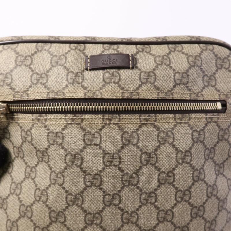 GUCCI 塗層帆布Shoulder Bag金扣肩背袋-14