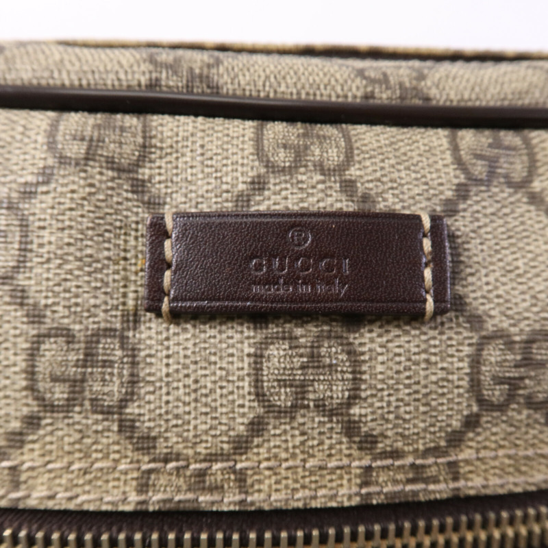 GUCCI 塗層帆布Shoulder Bag金扣肩背袋-15