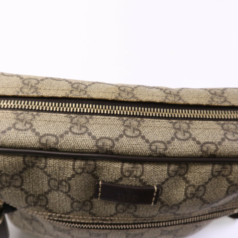 GUCCI 塗層帆布Shoulder Bag金扣肩背袋-16