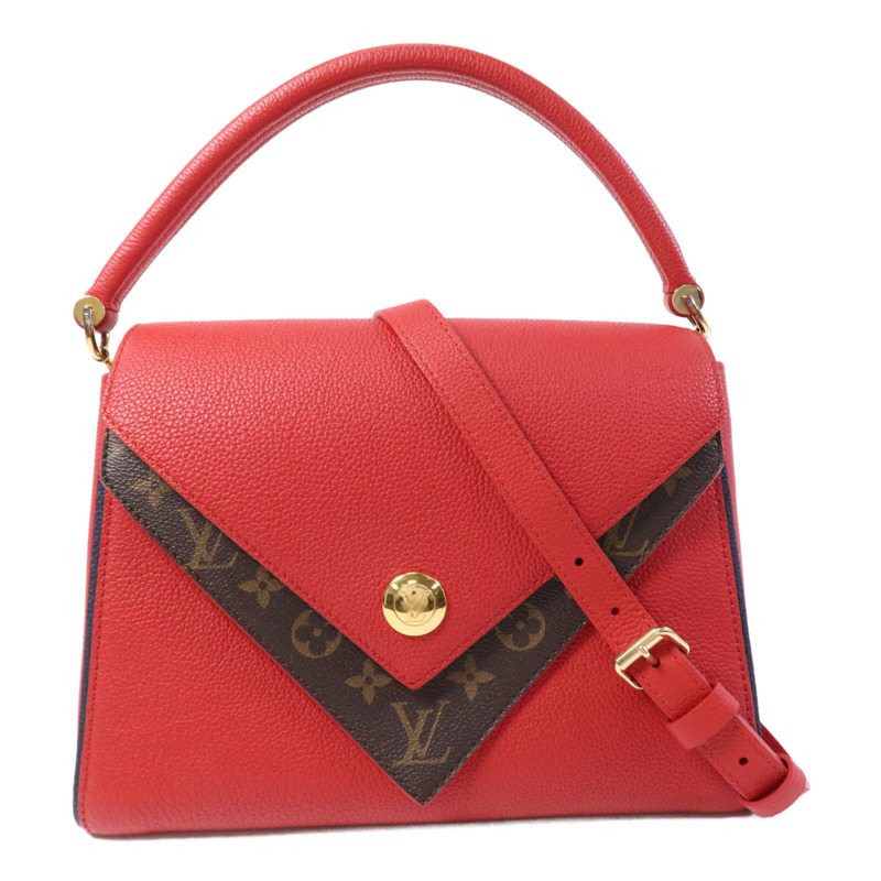 LOUIS VUITTON Monogram Double V金扣手挽肩背兩用袋-0