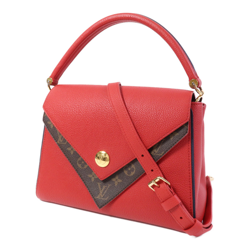 LOUIS VUITTON Monogram Double V金扣手挽肩背兩用袋-2