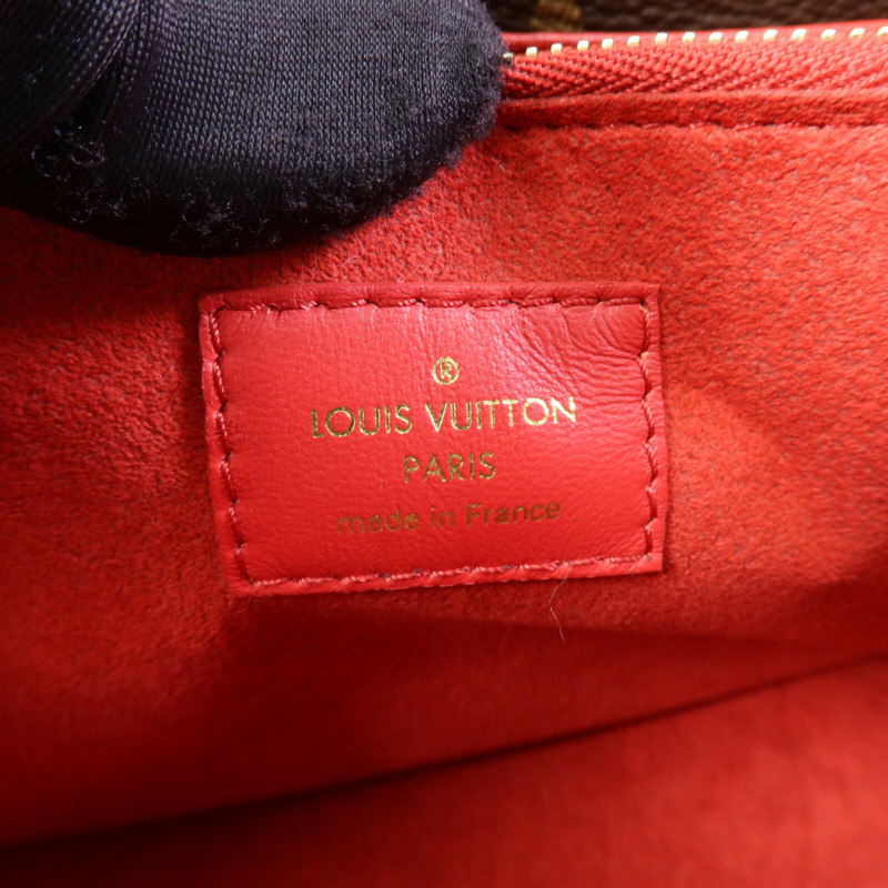 LOUIS VUITTON Monogram Double V金扣手挽肩背兩用袋-5