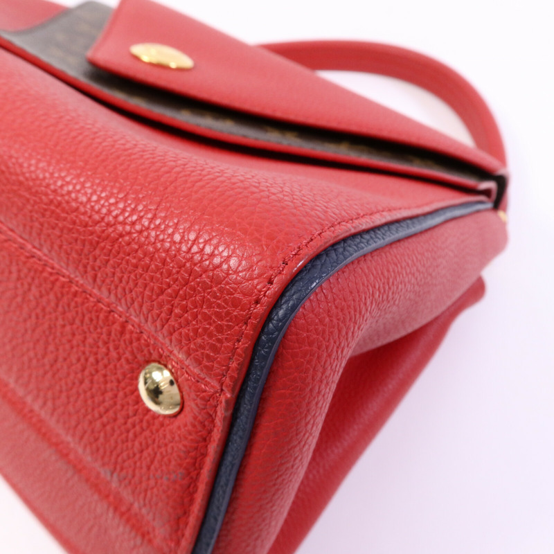 LOUIS VUITTON Monogram Double V金扣手挽肩背兩用袋-9