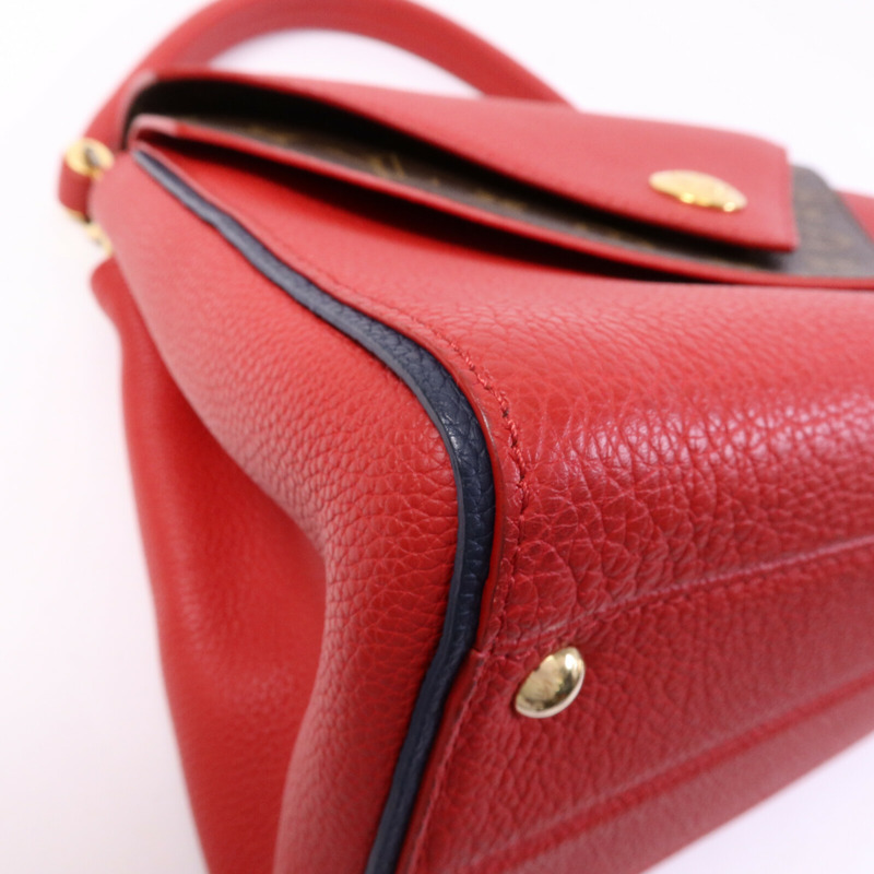 LOUIS VUITTON Monogram Double V金扣手挽肩背兩用袋-10