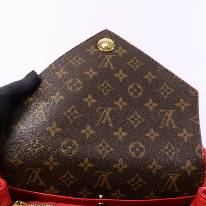 LOUIS VUITTON Monogram Double V金扣手挽肩背兩用袋-13