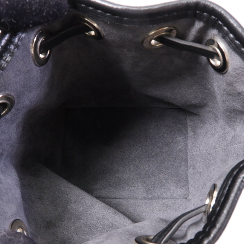 LOUIS VUITTON Jarquard Denim Nano Noe銀扣手挽肩背兩用袋-4