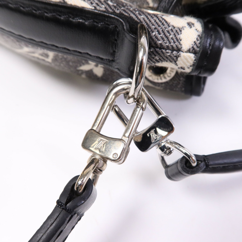 LOUIS VUITTON Jarquard Denim Nano Noe銀扣手挽肩背兩用袋-6