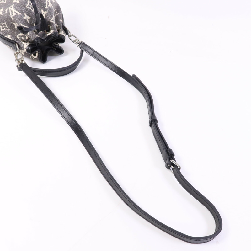 LOUIS VUITTON Jarquard Denim Nano Noe銀扣手挽肩背兩用袋-7