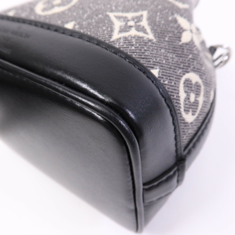 LOUIS VUITTON Jarquard Denim Nano Noe銀扣手挽肩背兩用袋-10