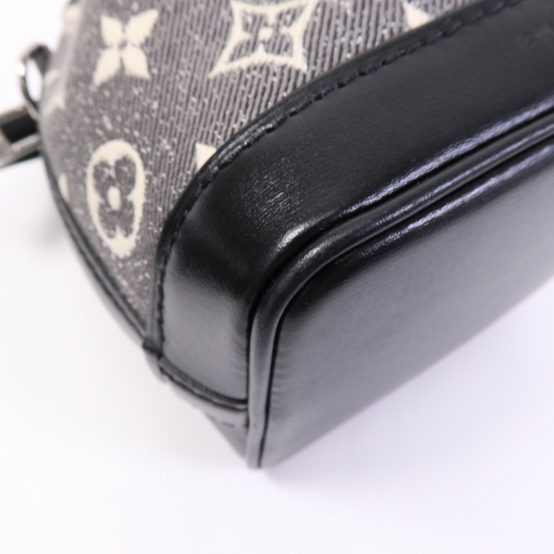 LOUIS VUITTON Jarquard Denim Nano Noe銀扣手挽肩背兩用袋-11