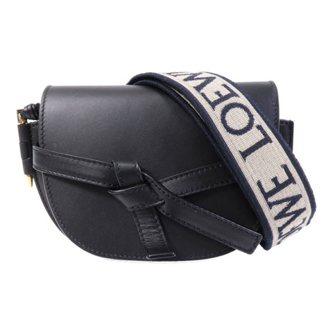 LOEWE 牛皮皮革Mini Gate Dual金扣肩背袋