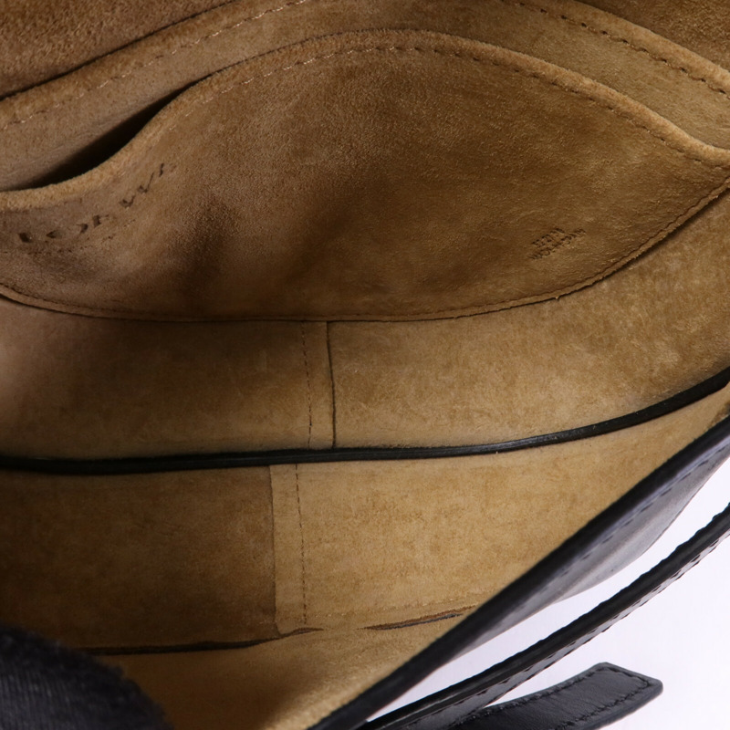 LOEWE 牛皮皮革Mini Gate Dual金扣肩背袋-4