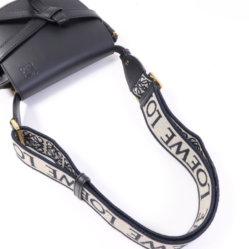 LOEWE 牛皮皮革Mini Gate Dual金扣肩背袋-8